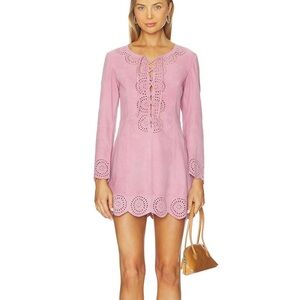 Understated Leather Cobain Dress in Sea Pink
